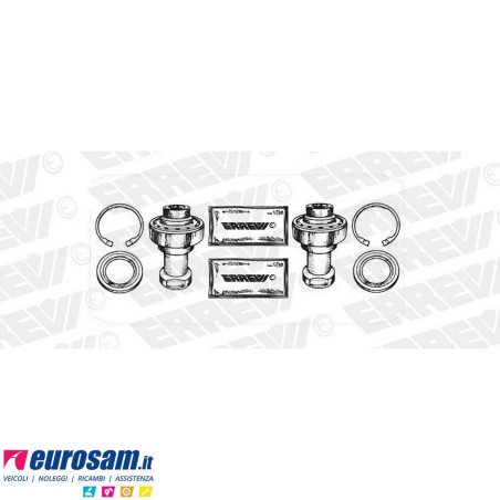 Kit revisione sospensione cabina 8 pz Scania 4 serie 94-114-124-144-164