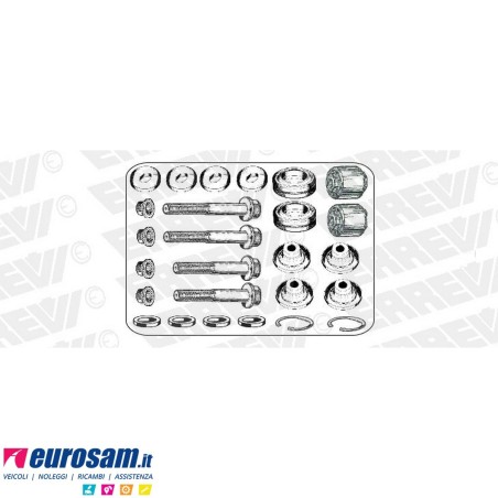 Kit revisione braccio oscillante cabina 26 pz Man TGA TGS TGX