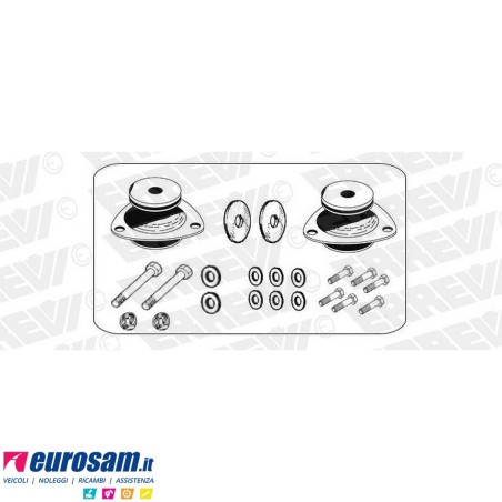 Kit supporti cabina post dx/sx Iveco daily dal 60c al 70c