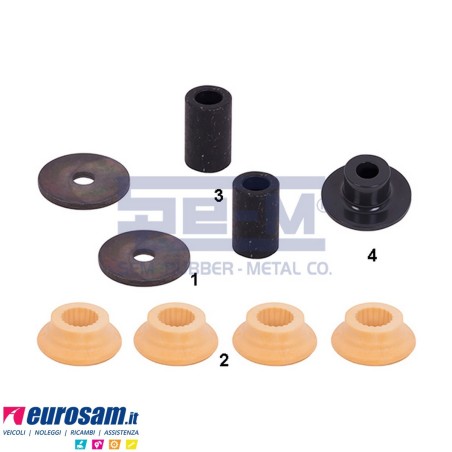 Kit revisione sospensione cabina Scania 4 serie - 9 pz