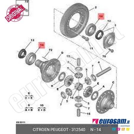 Cuscinetto Cambio Citroen Jumper Peugeot Boxer 06-