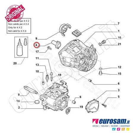 Boccola Cambio Fiat Ducato 06- Albero Frizione