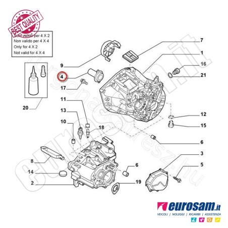 Boccola Cambio Fiat Ducato 06- Albero Frizione