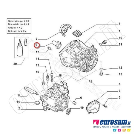 Boccola Cambio Fiat Ducato 06- Albero Frizione