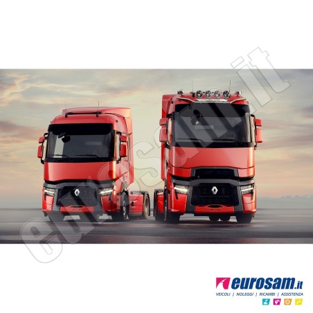 Coppia deflettori antiturbo finestrino Renault Serie T Euro 6 adesivi