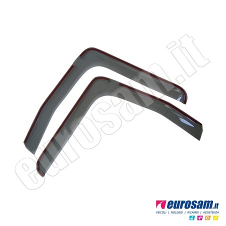 Coppia deflettori antiturbo finestrino Renault Serie T Euro 6 con striscia adesiva