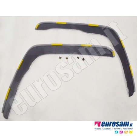 Coppia deflettori antiturbo finestrino Mercedes Actros Mp4 MP5 adesivi