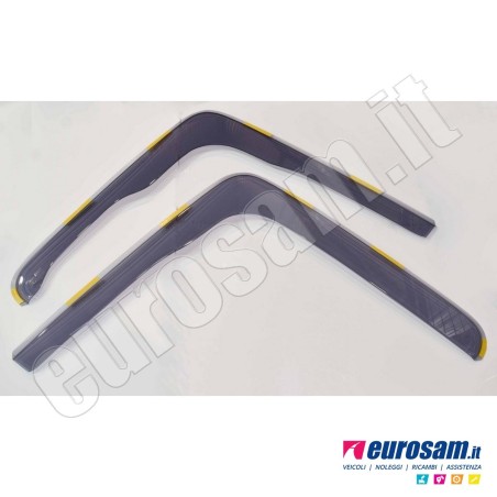 Coppia deflettori antiturbo finestrino scania serie s/r 2016 r adesivi e clips