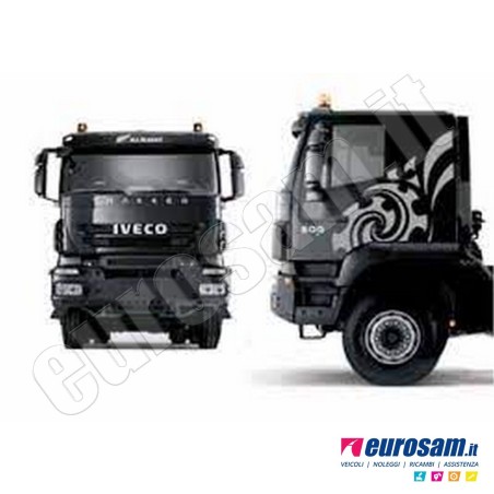 Coppia deflettori antiturbo finestrino Iveco EuroTrakker Trakker tutti i tipi fumè