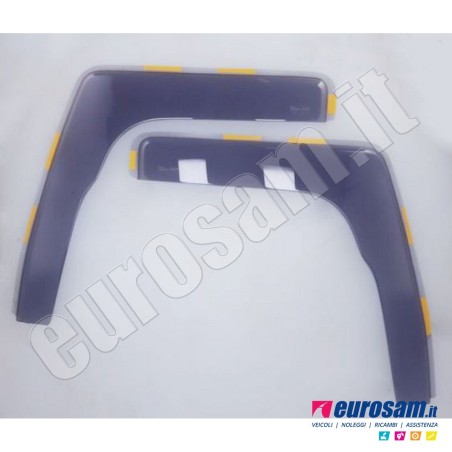 Coppia deflettori antiturbo finestrino Volvo FE FL FL Euro 6 adesivi e clips