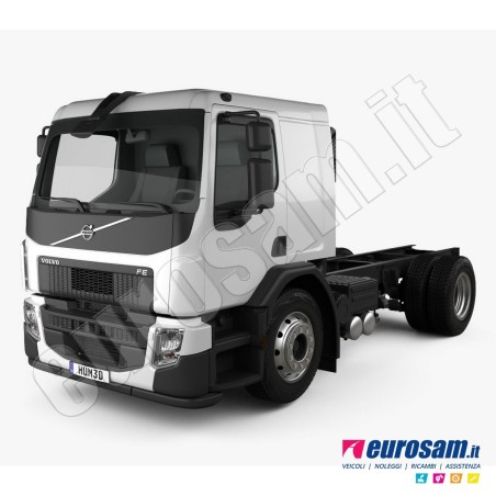 Coppia deflettori antiturbo finestrino Volvo FE FL FL Euro 6 adesivi e clips
