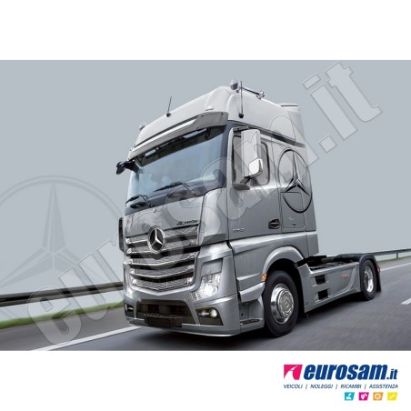 Coppia deflettori antiturbo finestrino Mercedes actros MP4 Mp5 fumè con clips