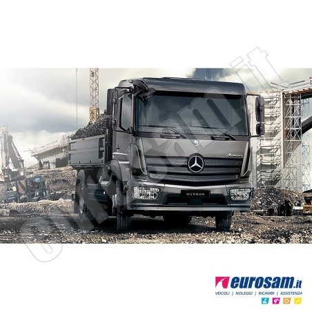 Coppia deflettori antiturbo finestrino Mercedes Atego Atego E6 Axor fumè c/clips