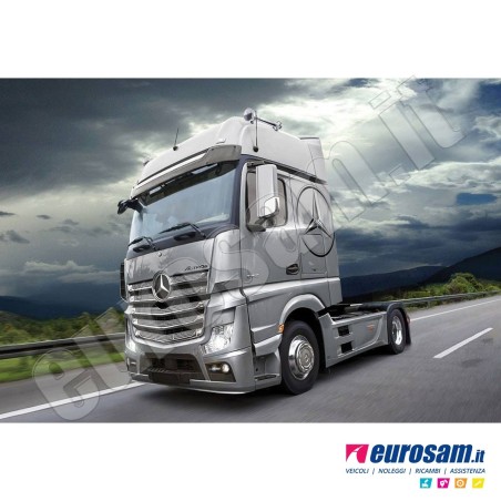 Coppia deflettori antiturbo finestrino Mercedes Actros MP4 MP5 con striscia adesiva