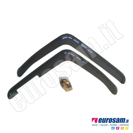 Coppia deflettori antiturbo finestrino Mercedes Actros MP4 MP5 con striscia adesiva
