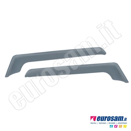 Coppia deflettori antiturbo superiori finestrino Iveco S-Way T-Way X-Way in acrilico adesivi