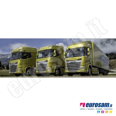 Coppia deflettori antiturbo superiori finestrino Daf XF XG XG+ in acrilico adesivi