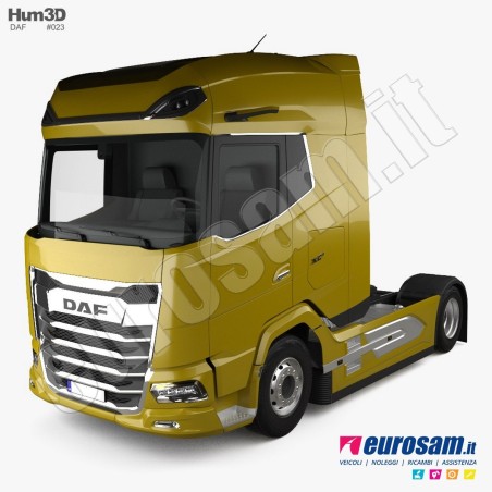 Coppia deflettori antiturbo superiori finestrino Daf XF XG XG+ in acrilico adesivi