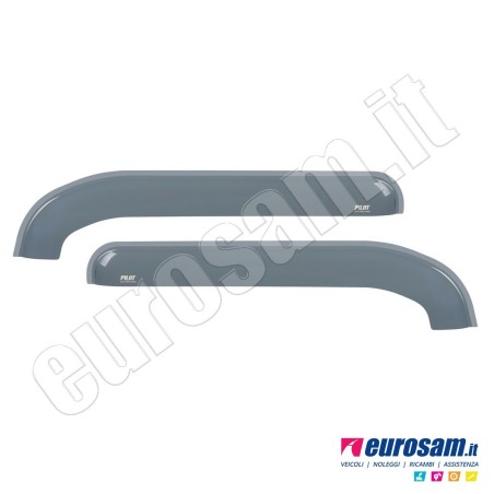 Coppia deflettori antiturbo superiori finestrino Ford F-MAX 18- in acrilico adesivi