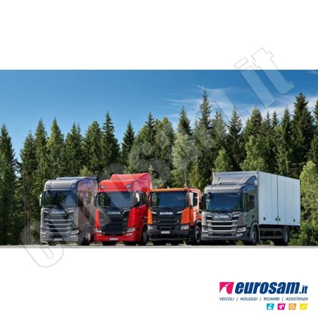 Coppia deflettori antiturbo superiori finestrino Scania 7 serie G/L/P/R/S/XT in acrilico adesivi