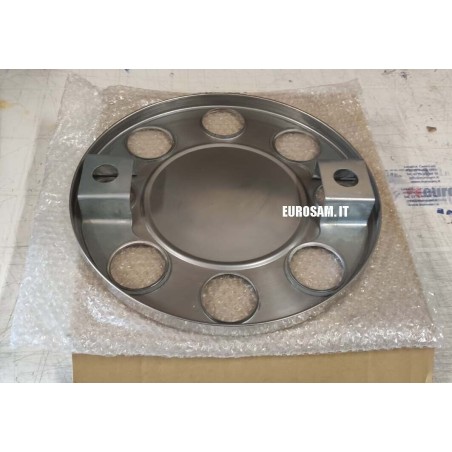 anello ruota coprimozzo 8 fori acciaio inox