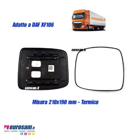 Vetro grandangolo destro sinistro specchio retrovisore daf xf106 cf euro 6 210x190