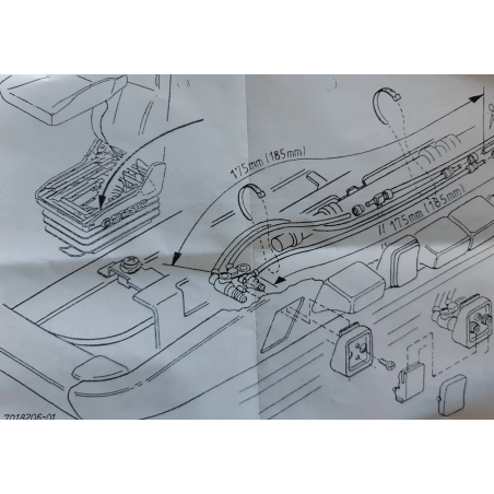 valvola sedile isri 6800 pulsante rosso stop iveco eurocargo tector