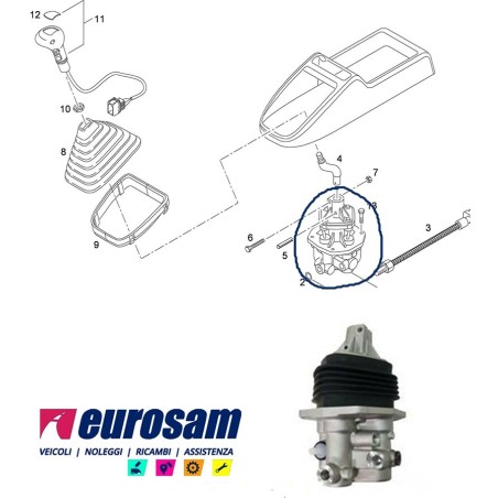 Valvola pompa comando cambio zf eaton sotto leva marce man tga