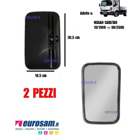 Coppa specchio destra sinistra Nissan Cabstar dal 1998 al 2006 - 2 pezzi