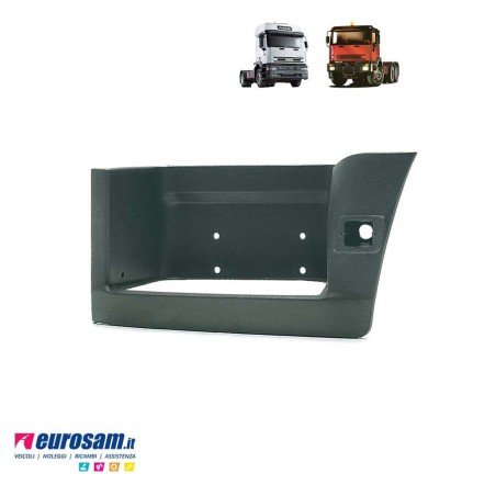pedana salita sinistra sx iveco eurotrakker eurotech grigia con foro freccia