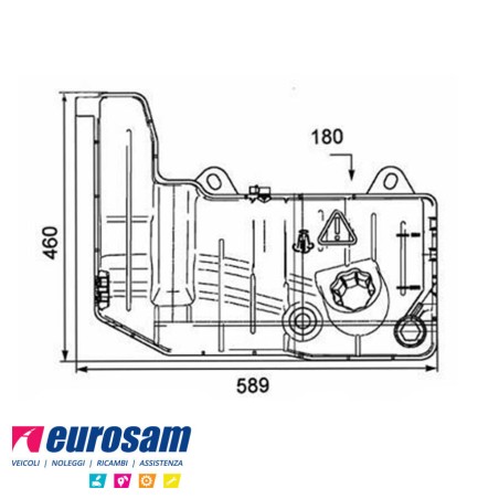 serbatoio compensazione acqua motore iveco stralis