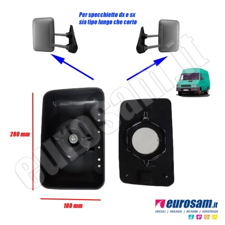Coppa per specchio specchietto destro sinistro Iveco New daily dal 90 al 99