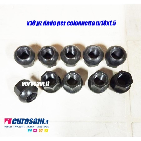 dado colonnetta posteriore m16x1,5 nissan confezione 10 pezzi