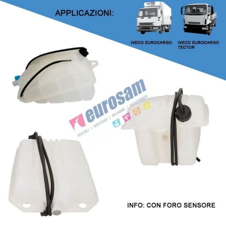 Vaschetta Acqua ORIGINALE IVECO Eurocargo Tector | Con Foro Sensore | Ricambio Ufficiale