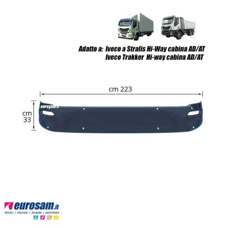 Visiera parasole Iveco Stralis Trakker Hi-way cabina AD/AT Hi-road Hi-street