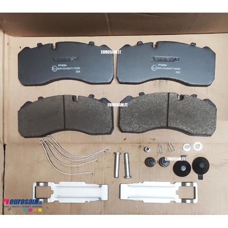 serie pasticche freno per autocarro iveco: eurocargo tector 120e17.18.21 - 120el 15.18.21 - impianto frenante wabco