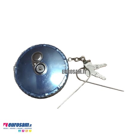Tappo serbatoio gasolio carburante D. 80 Inox a baionetta con chiave Iveco Mercedes Man Daf