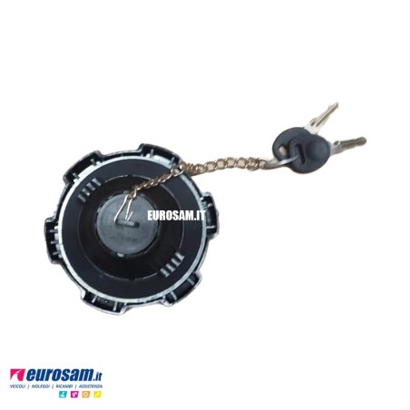 Tappo serbatoio gasolio carburante D. 80 plastica a baionetta con chiave Iveco Mercedes Man Daf