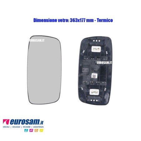 vetro specchio retrovisore daf xf105 06-