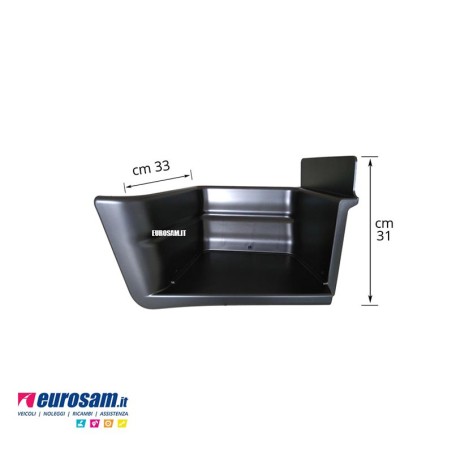 Pedana salita destra Iveco Eurocargo Tector 130-180 modello dal 2008 in poi nero
