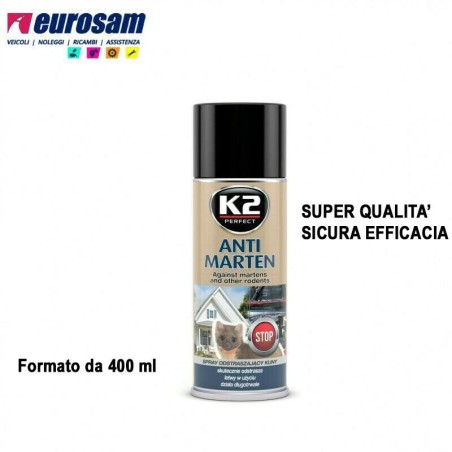 spray scacciatopi anti topi e roditori 400 ml k2 anti marten