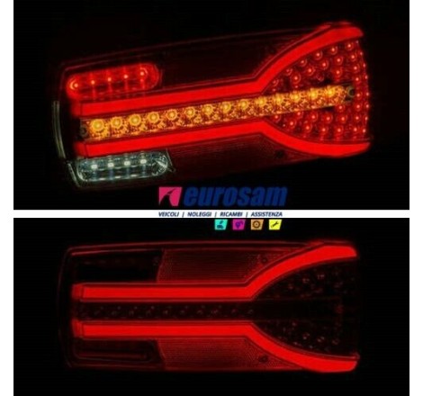 Luci posteriori/d'emergenza a LED, 12 V, per camion, rimorchio, ribaltabile, autocarro, camper, ecc., 2 pezzi