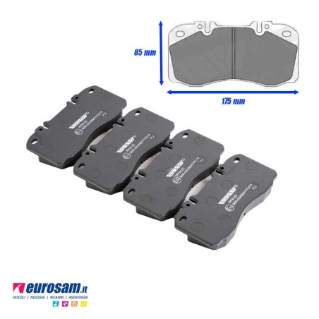 Kit pasticche freno Iveco Daily 65/70C Eurocargo e Tector 65/75E