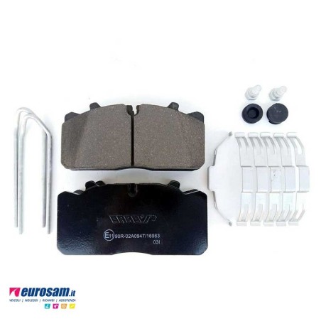 Kit pastiglie freno anteriori posteriore Iveco Eurocargo Tector 120EL