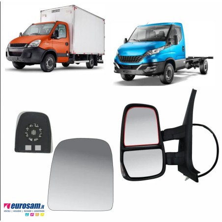 vetro superiore specchio retrovisore sx iveco daily 06-
