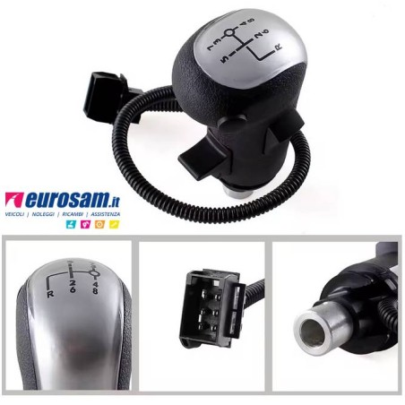 pomello leva marce liscio cambio man tga tgx tgs con comfortshift 6 pin filettato