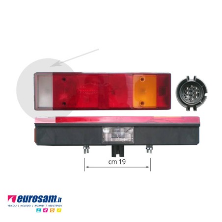 fanale posteriore completo sx iveco generale