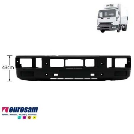 Paraurti Anteriore Nero Iveco Eurocargo 60E 65E 75E 80E 100E - Altezza 43cm