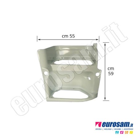 Pedana Salita Destra per Renault New Premium | Verniciata Bianco 389 | 59x55 cm