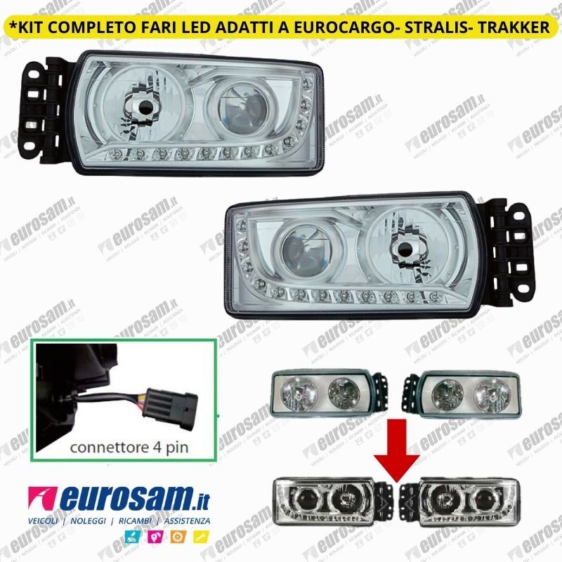 Modifica Upgrade fari a led Iveco Eurocargo Trakker Stralis